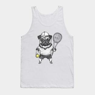 Tennis Pug Tank Top
